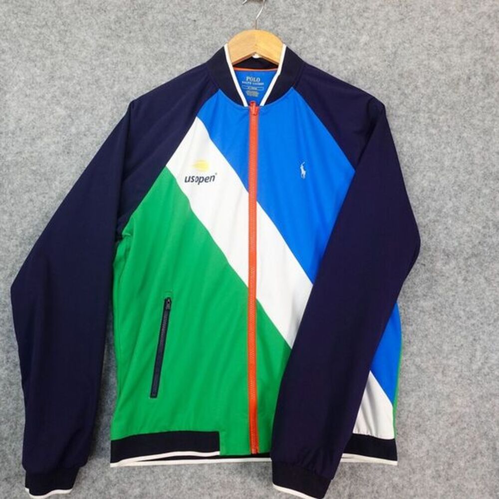Polo Ralph Lauren US Open Jacket Medium Blue Green White Limited Edition 2022 RL